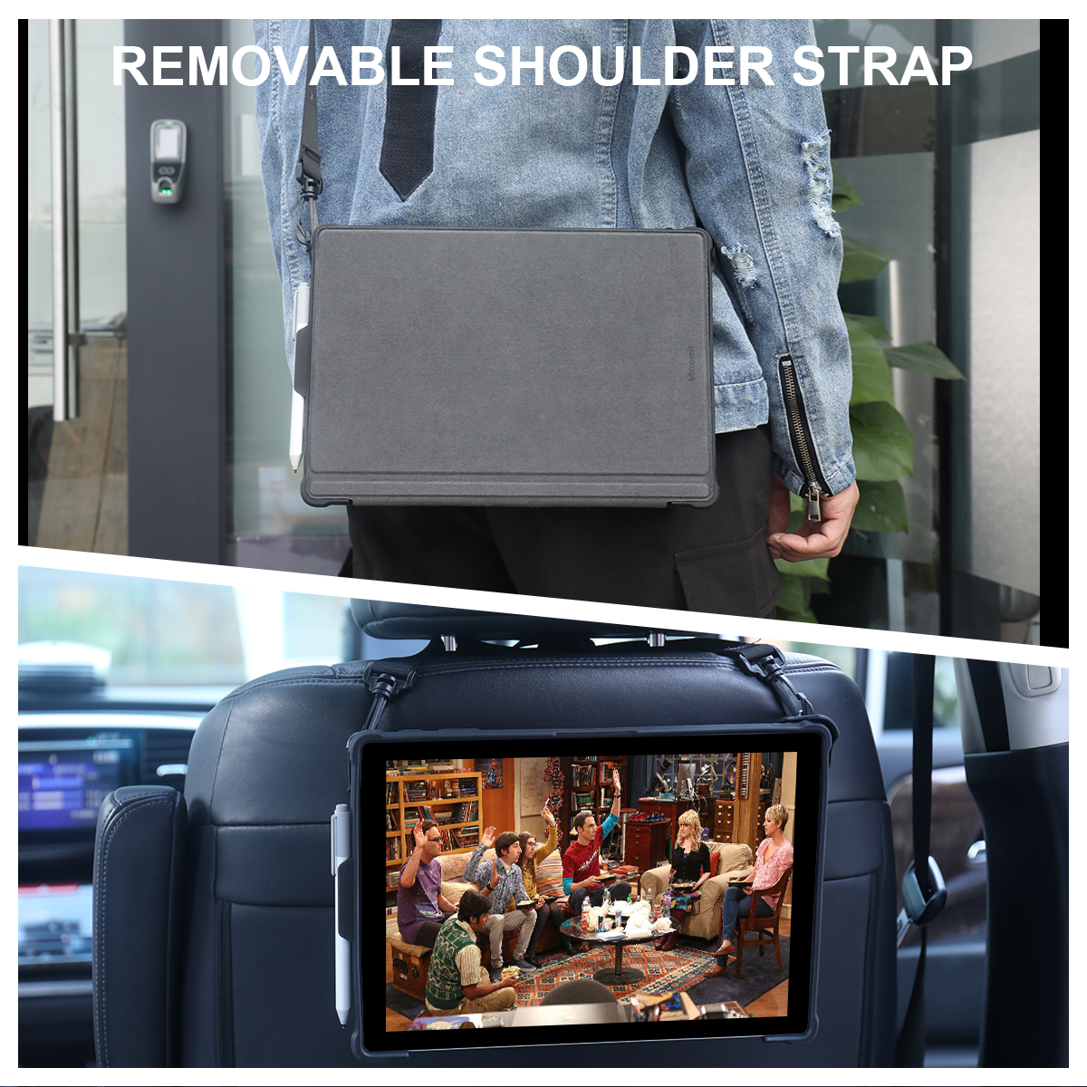 Shockproof Protective Cover Case for Microsoft Surface Pro 7/ Pro 6/ Pro 5/ Pro 4 with hand strap